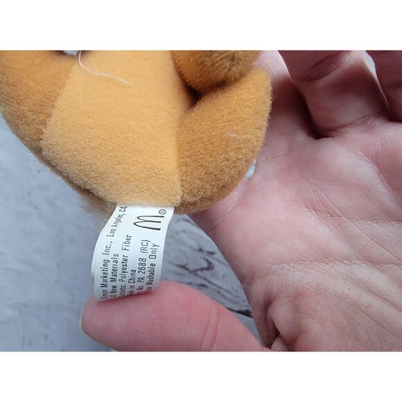 vintage McDonald's Toy Oliver The Cat Plush 3in Disney Oliver and Company - Picture 5 of 5